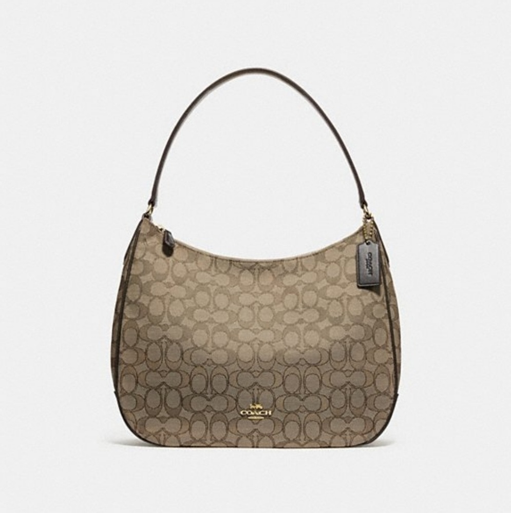 Zip Shoulder Bag In Signature Jacquard